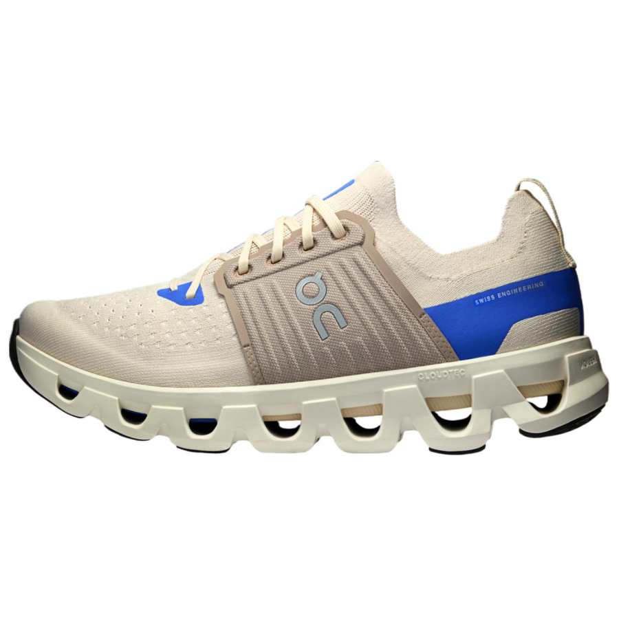 On Cloudswift 4 Low top Casual Running Shoes Men's Beige Blue