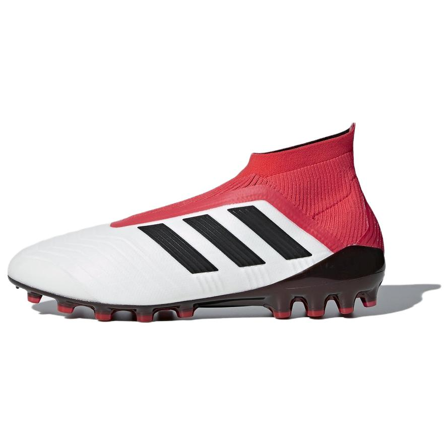Adidas Adidas Predator 18+ Slip Resistant Abrasion Resistant Soccer Shoes Men's White Pink Black