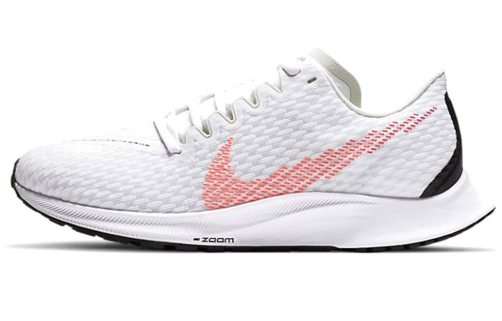 Nike Nike Zoom Rival Fly 2 Fabric Cushioning Slip Resistant Abrasion Resistant Low top Running Shoes Women's White Green Red