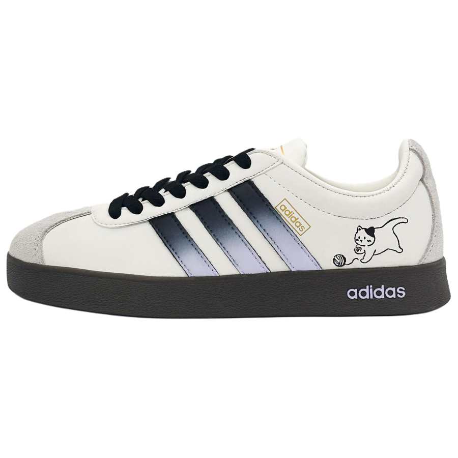 Adidas Adidas VL COURT 2.0 Yarn Kitten Abrasion Resistant Low top German Army Trainers Unisex White