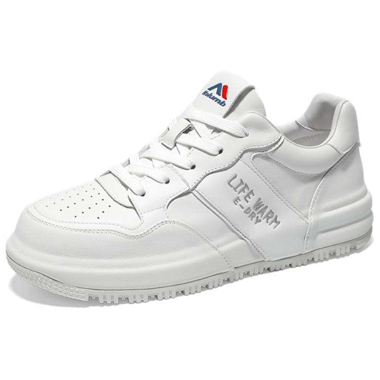 KOLUMB Abrasion Resistant Breathable Height Increasing Low top Casual Shoes Men's White