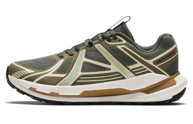 Anta Abrasion Resistant Abrasion Resistant Low top Running Shoes Men's Green