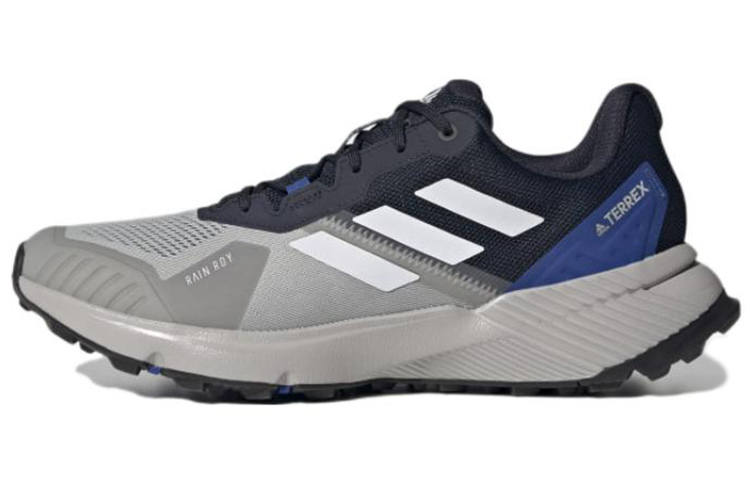 Adidas Adidas Terrex Soulstride Flow Anti-Slip Wear-Resistant Low-Top Casual Running Shoes Men's Gray Blue