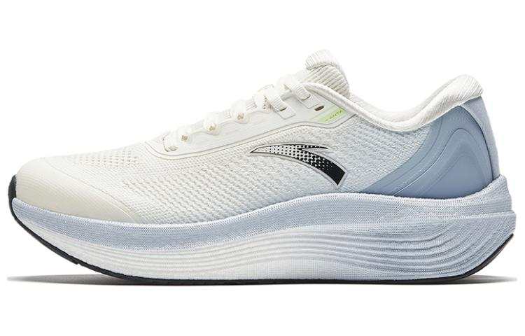 Anta Cushioning Slip Resistant Abrasion Resistant Low top Nitrogen Technology Running Shoes Women's White Blue