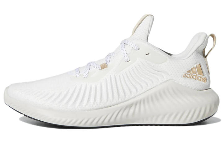 Adidas Adidas AlphaBounce Running Shoes Men's Low Top White/Gold