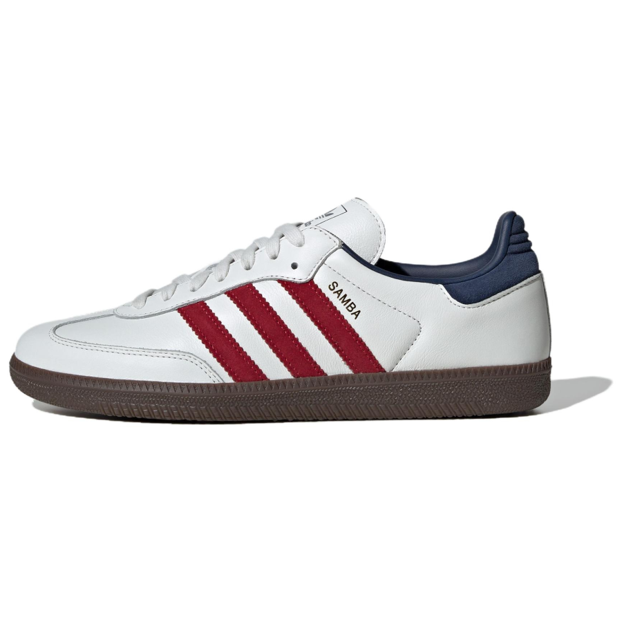 Adidas Originals SAMBA OG Low top Skateboard Shoes Unisex White Red