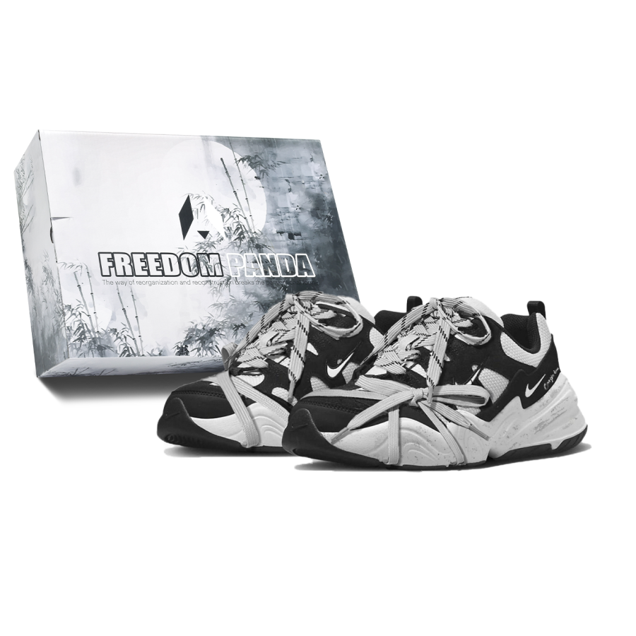 Nike Nike Tech Hera Abrasion Resistant Slip Resistant Low top Casual Shoes Men's Black Gray