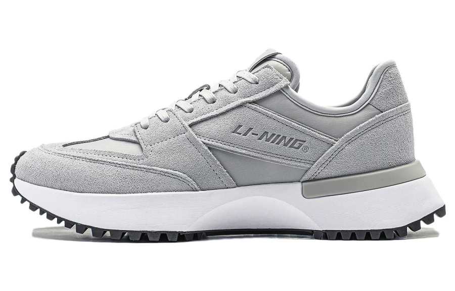 Li-Ning Li Ning Lightweight Abrasion Resistant Lightweight Abrasion Resistant Low top Running Shoes Men's Gray