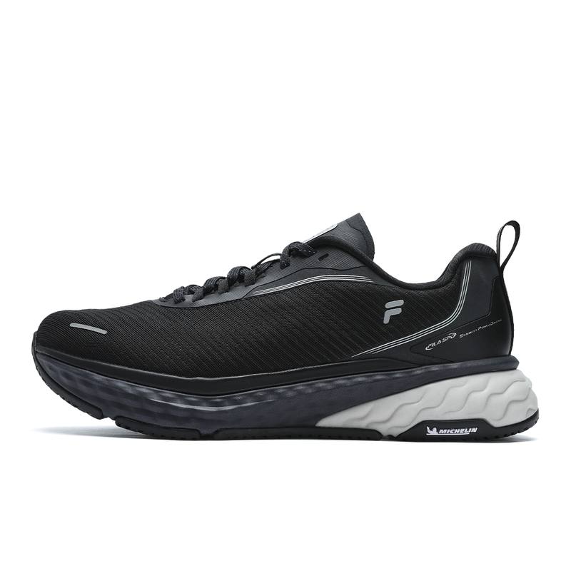 FILA SPD CHEETAH Breathable Support Rebound Low top Running Shoes Men's Galloping Horse Black