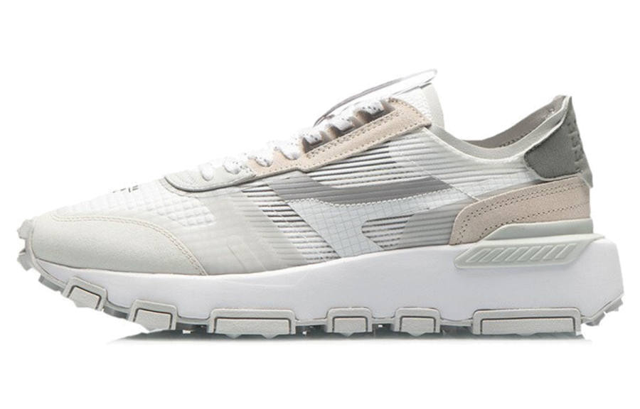 Li-Ning Li Ning Reflective Cushioning Rebound Reflective Cushioning Rebound Low top Running Shoes Men's White Gray