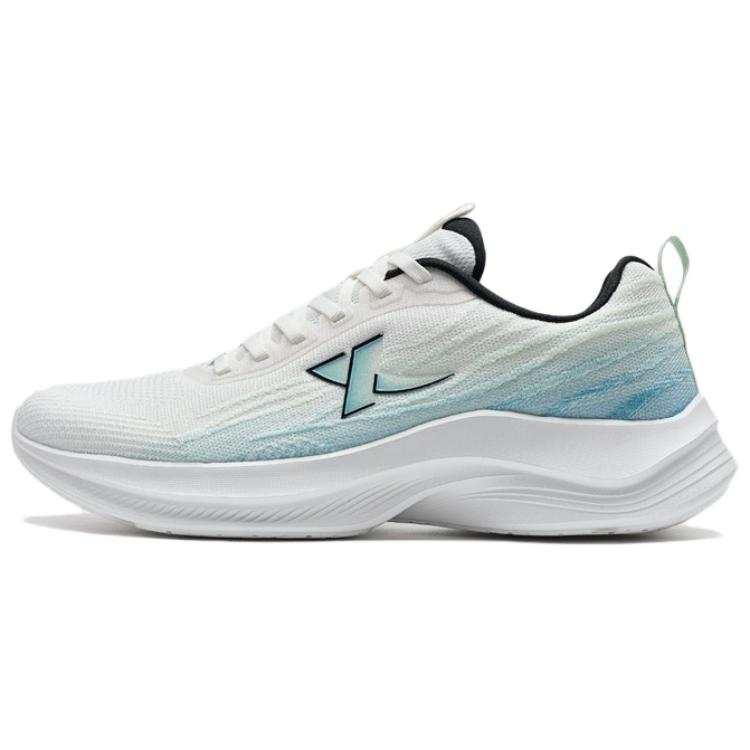 XTEP Breathable And Resilient Low top Running Shoes Men's White Green Blue