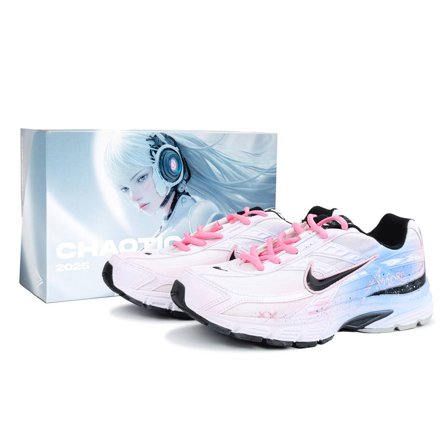 Nike Nike Initiator Breathable Low top Running Shoes Unisex Pink Blue