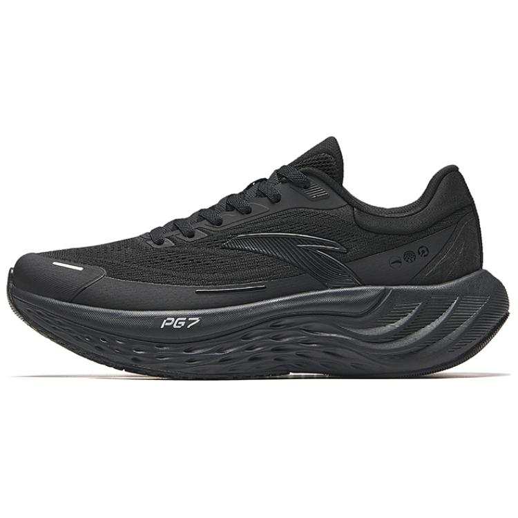 Anta Slip Resistant Abrasion Resistant Low top Running Shoes Women's Basic Black