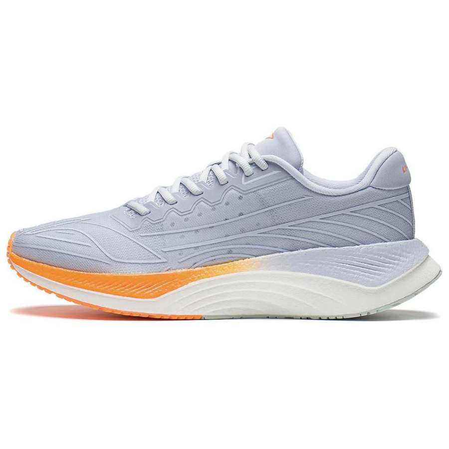 Li-Ning Li Ning YueYing 2.0 Slip Resistant, Abrasion Resistant, Breathable Low top Running Shoes Men's Gray Orange