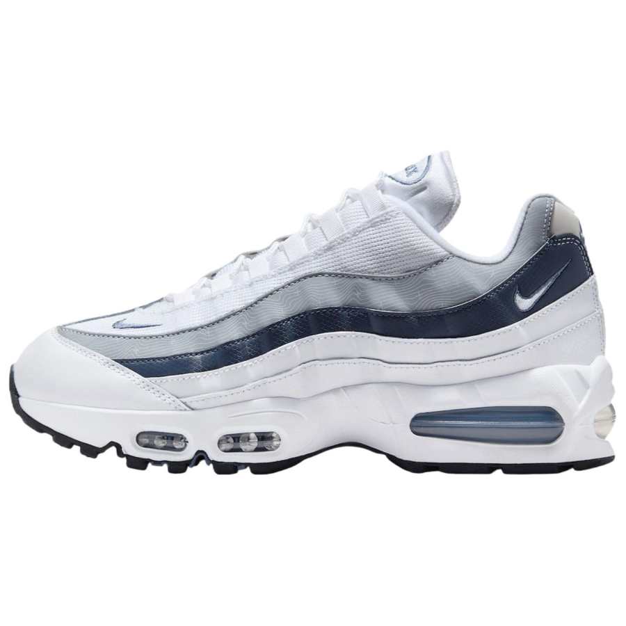 Nike Nike Air Max 95 Abrasion Resistant Low top Casual Running Shoes Men's White