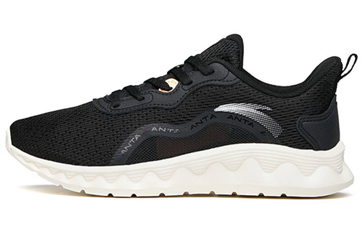 ANTA Running Shoes Women's Low Top Black/Light Pink