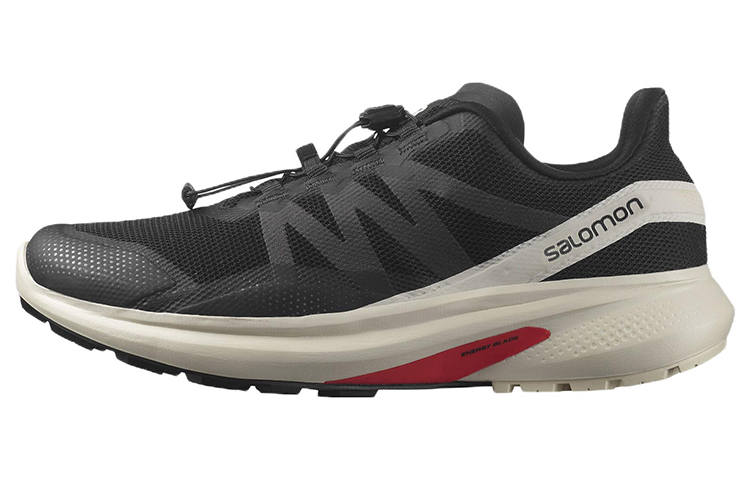 SALOMON Cushioning Abrasion Resistant Breathable Lightweight Low top Running Shoes Men's Black