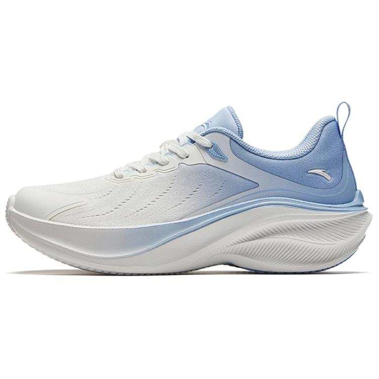 Anta Slip Resistant Abrasion Resistant Low top Running Shoes Women's White Blue