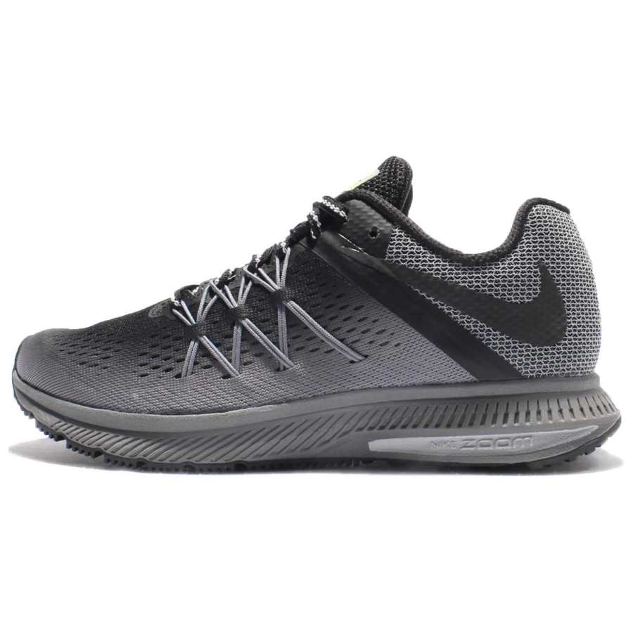 Nike Nike Zoom Winflo 3 Cushioning, Wear Resistant Low top Trail Running Shoes Women's Gray Black