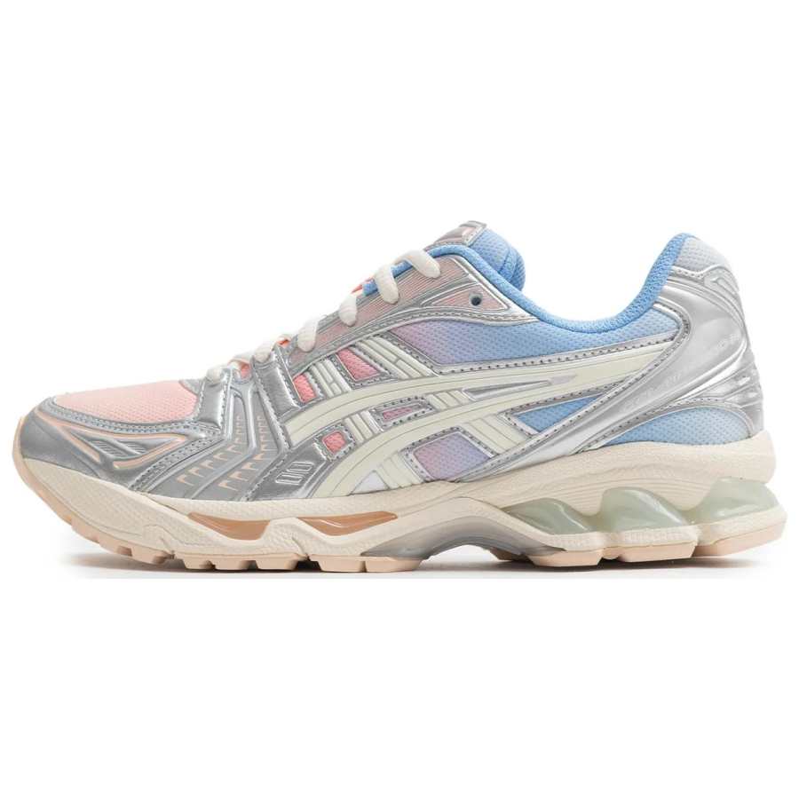 ASICS Gel Kayano 14 Comfortable Low top Running Shoes Women's Silver Pink Blue