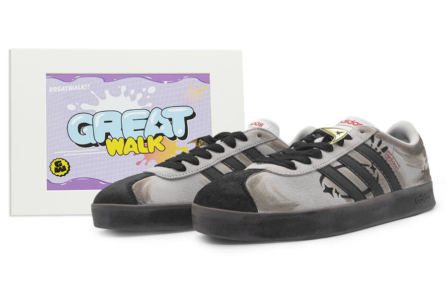 Adidas Adidas VL COURT 2.0 Low top Skateboard Shoes Unisex Gray Black