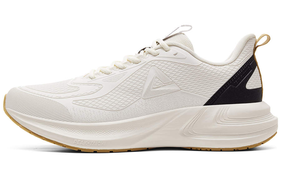 PEAK Thermal Cushioning Abrasion Resistant Slip Resistant Low top Running Shoes Men's Canvas White Black