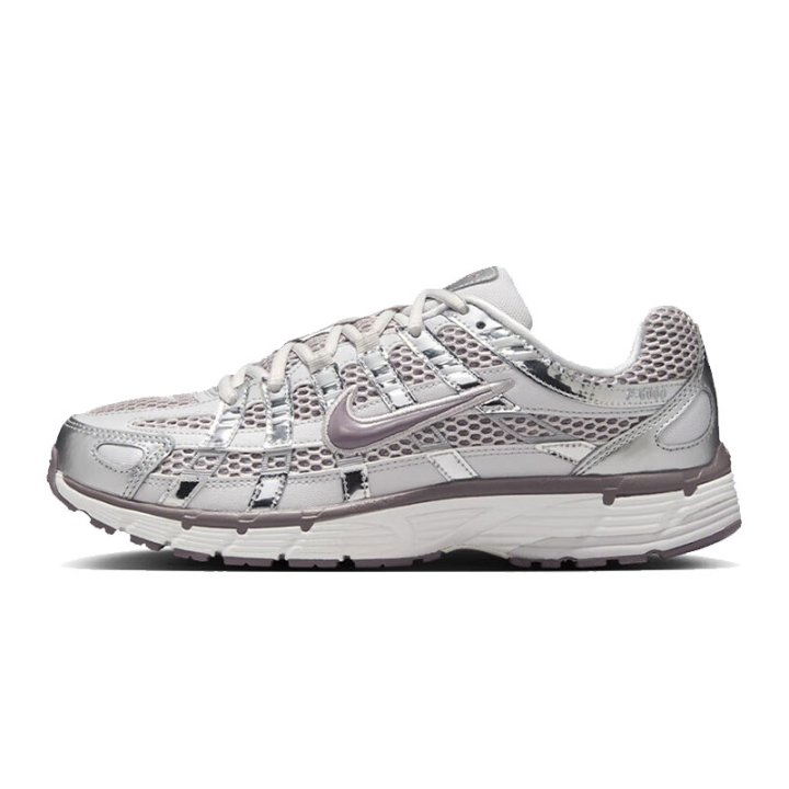 Nike Nike P 6000 Low top Casual City Commuting Running Shoes Women's Silver White