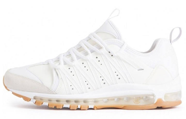 Nike Nike x CLOT Air Max 97 Low top Air Cushion Casual Running Shoes Unisex Pure White