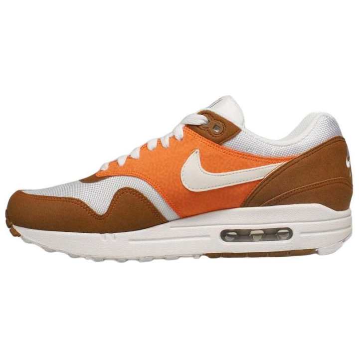 Nike Nike Air Max 1 Low top Running Shoes Unisex White Orange Brown