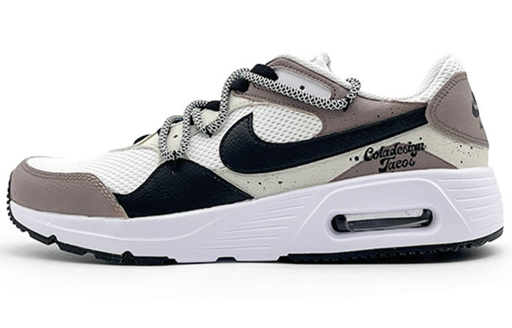 Nike Nike Air Max SC Abrasion Resistant Low top Running Shoes Men's White Gray