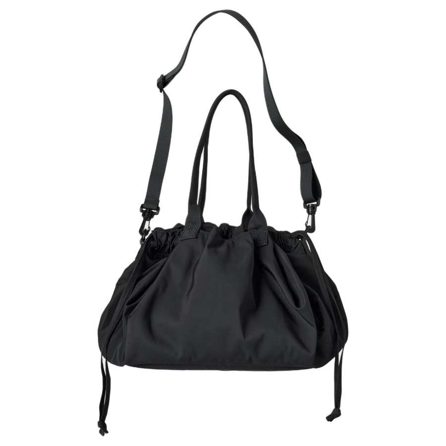 UNIQLO Polyester Shoulder Bag, Handbag Unisex Black
