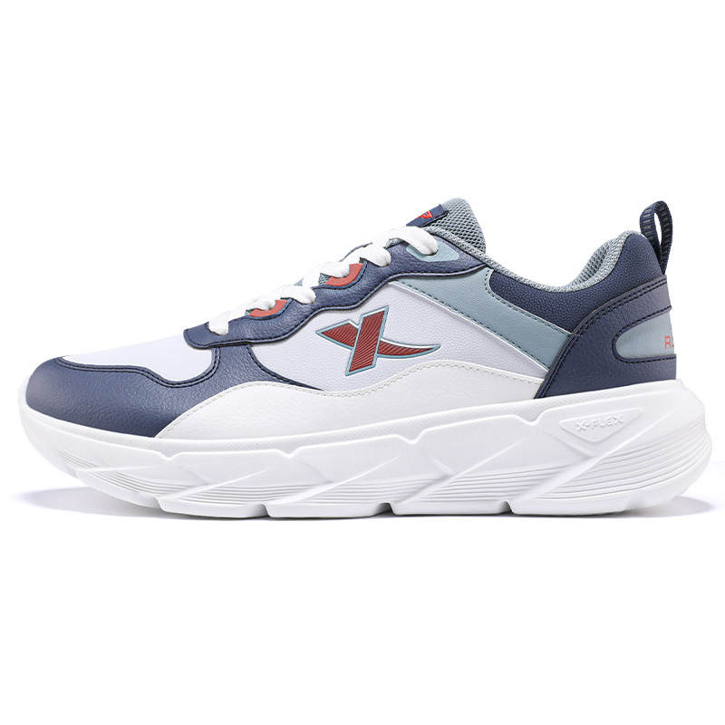 XTEP Cushioning Abrasion Resistant Support Low top Casual Running Shoes Men's Ink Teal Moonlight Gray Cat Eye Gray