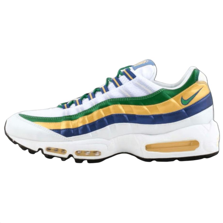 Nike Nike Air Max 95 Running Shoes Men's White Blue Green
