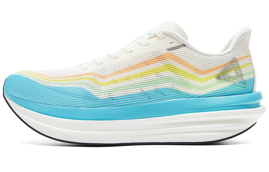 PEAK Taichi Multilayer Wave Low top Casual Running Shoes Men's White Blue