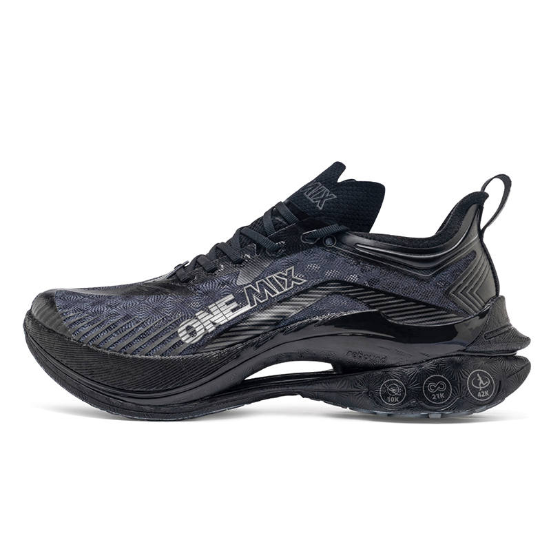 ONEMIX Powerful And Refreshing Running Shoes Unisex Glow In The Dark Black