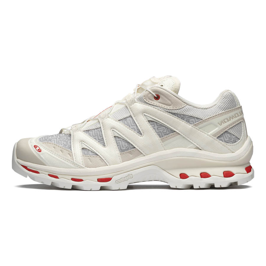 SALOMON CNY Low top Running Shoes Unisex Vanilla Earth Gray Fire Red