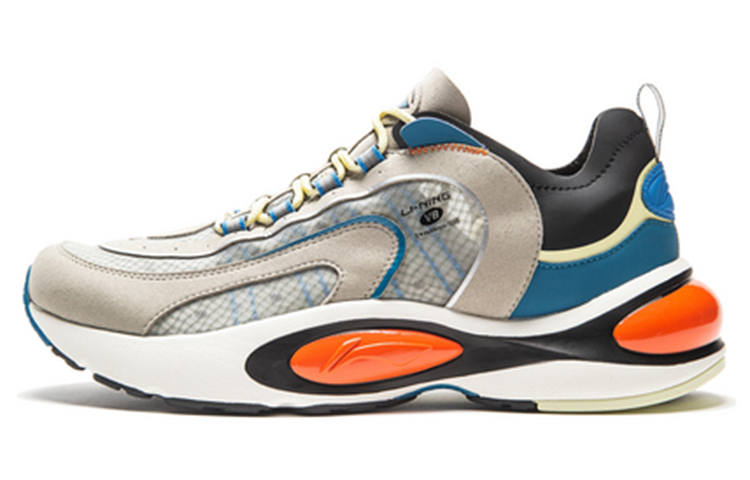 Li-Ning Li Ning V8 Trendy Low top Running Shoes Men's Camel Gray