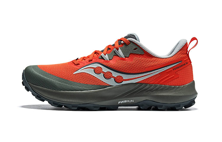 Saucony PEREGRINE 14 Fabric Cushioning Low top Trail Running Shoes Men's Orange Red