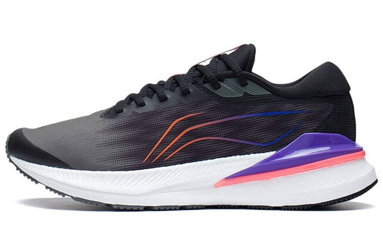 Li-Ning Li Ning Light Shadow Fabric Cushioning Slip Resistant Abrasion Resistant Breathable Rebound Low top Running Shoes Men's