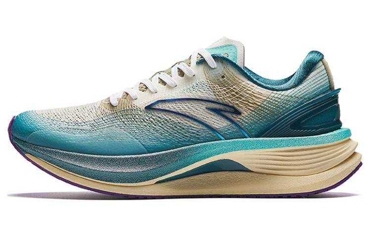 Anta Champion 3PRO Comfortable Abrasion Resistant Breathable Low top Running Shoes Men's Yellow Cyan