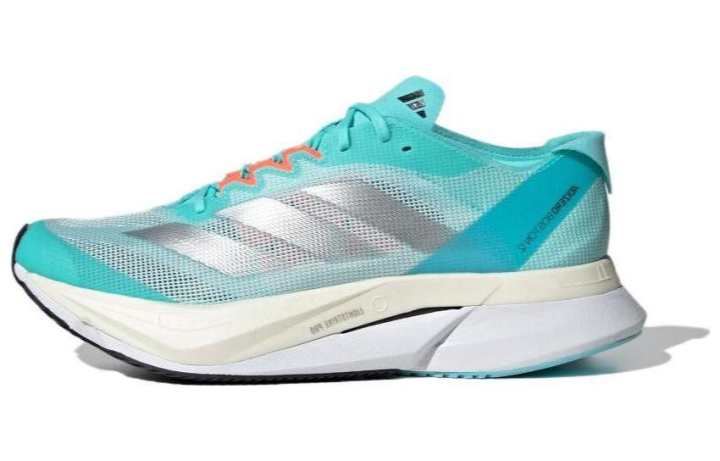 Adidas Adidas Adizero Boston 12 PU, Textile, Synthetic Leather Cushioning Slip Resistant Breathable Low top Carbon Plate