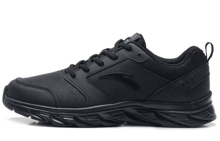 Anta Running Collection Slip Resistant Abrasion Resistant Low top Running Shoes Men's Black