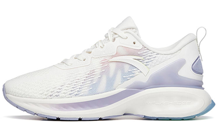 Anta Tron 1.5 Abrasion Resistant Breathable Low top Running Shoes Women's White Purple