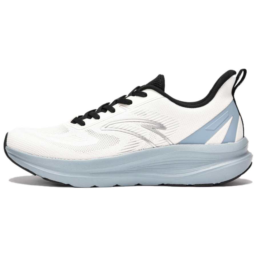Anta Running Collection Fabric Cushioning Slip Resistant Low top Running Shoes Men's White Green