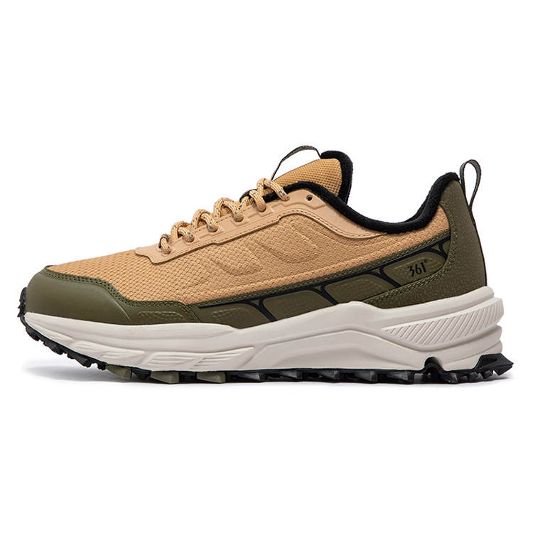 361° Burning Winter Slip Resistant Abrasion Resistant Low top Running Shoes Men's Brown Green