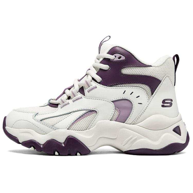 Skechers DLITES Mid top Running Shoes Women's White Purple