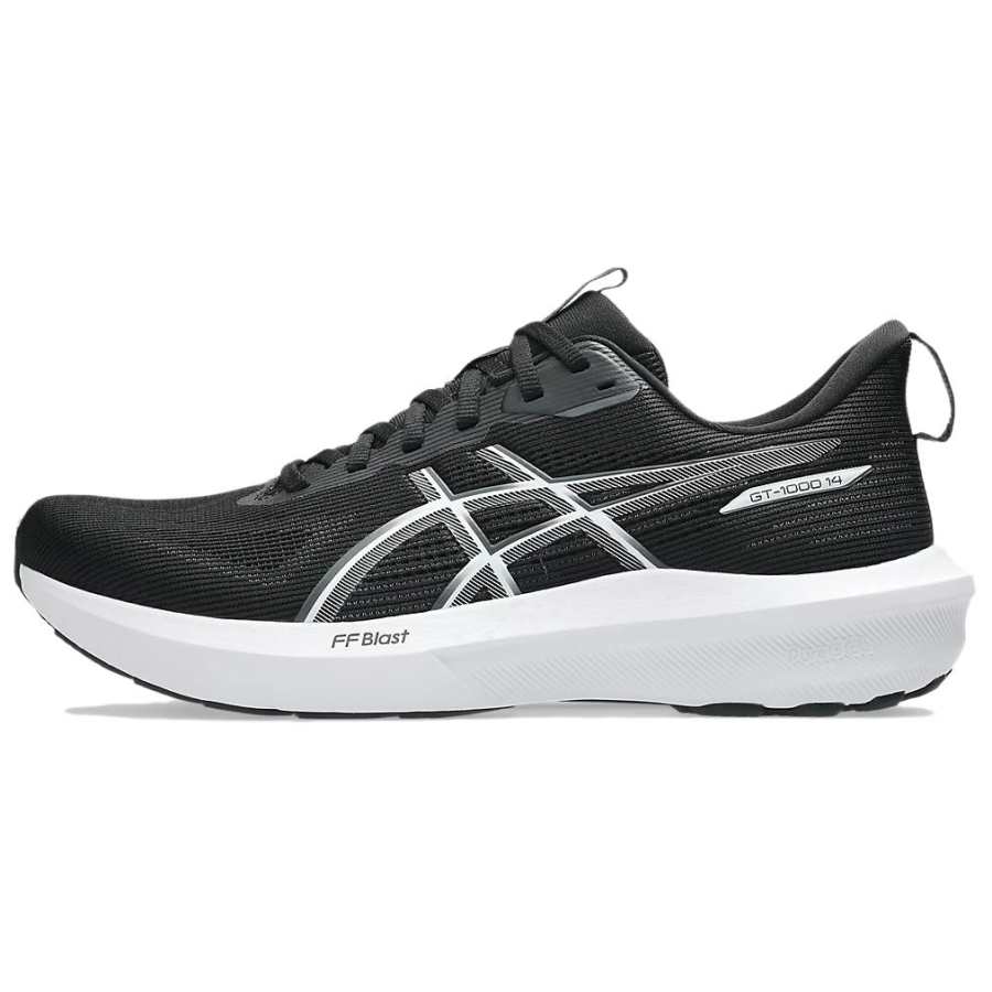 Asics GT 1000 14 Abrasion Resistant Breathable Abrasion Resistant Breathable Low top Running Shoes Men's Black White