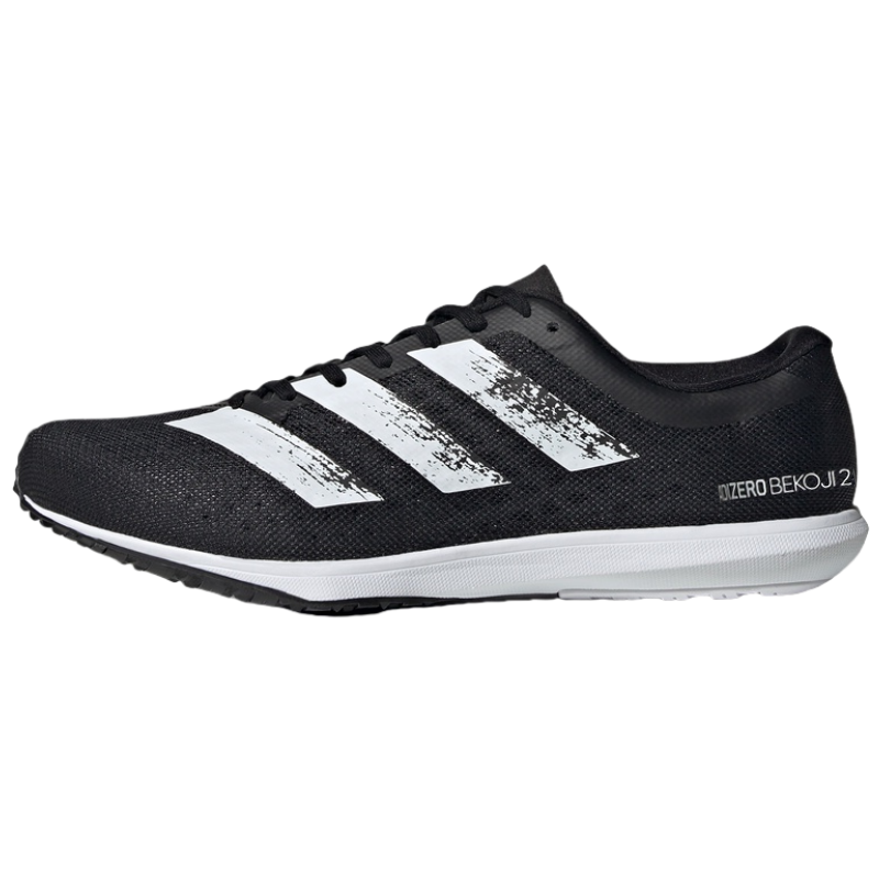 Adidas Adidas Adizero Bekoji 2 Slip Resistant, Abrasion Resistant, Breathable Low top Running Shoes Unisex Black White