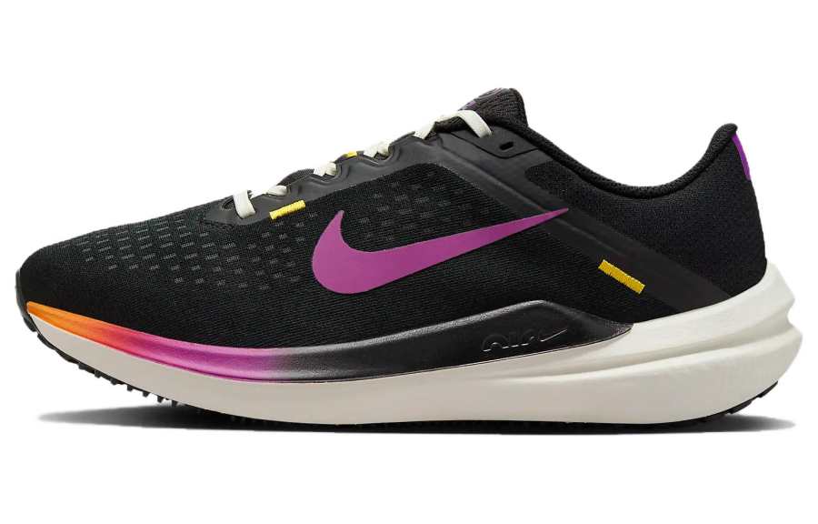 Nike Nike Air Winflo 10 Slip Resistant Abrasion Resistant Low top Running Shoes Women's Black Purple