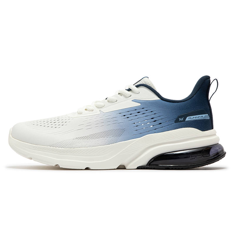 361° Style Cushioning Breathable Low top Running Shoes Men's White Blue